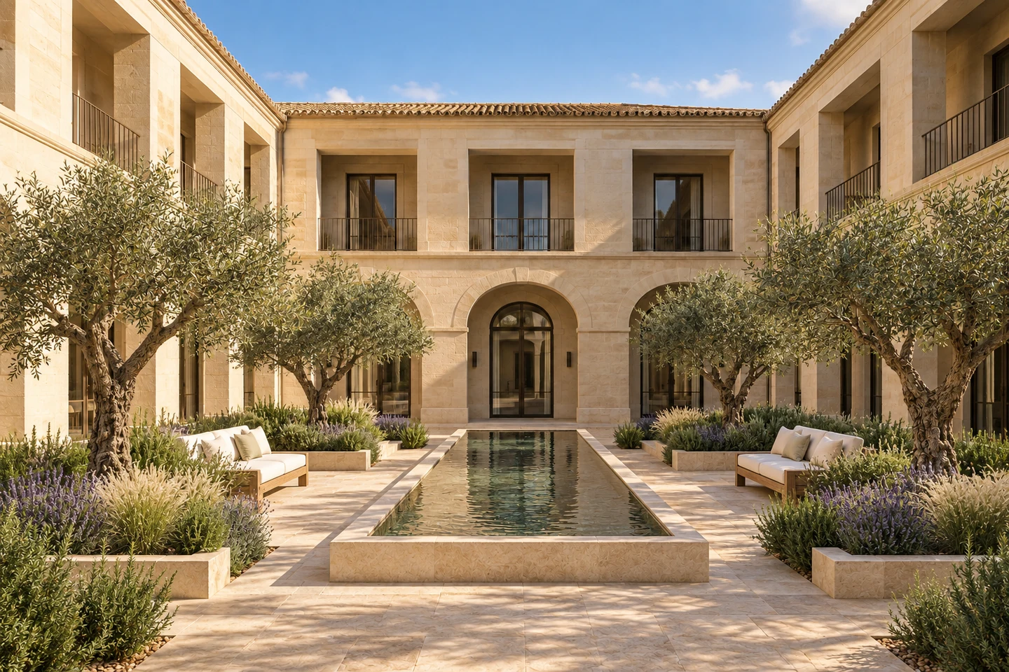 Hotel Courtyard: illustrative result