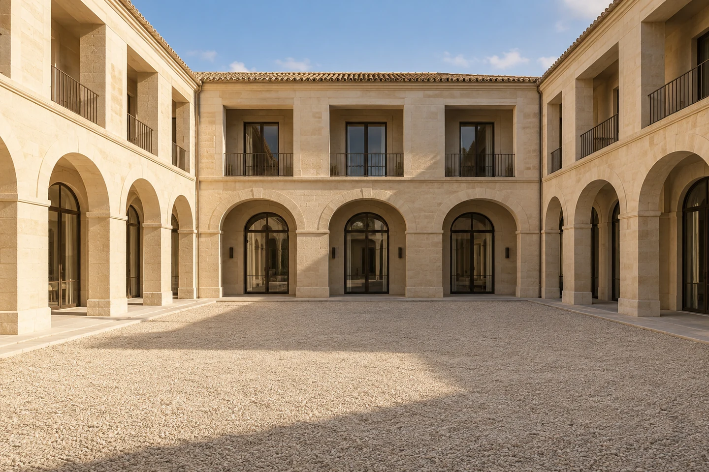 Hotel Courtyard: input