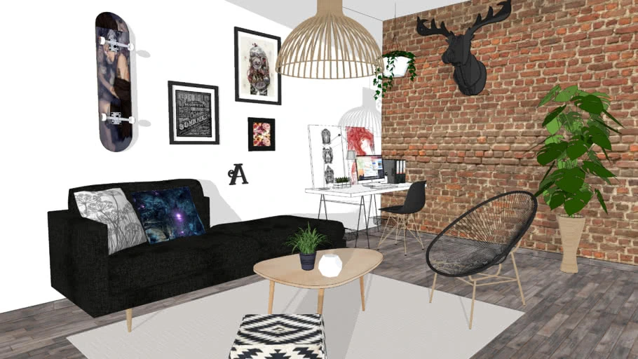 Print to Render Interior: input