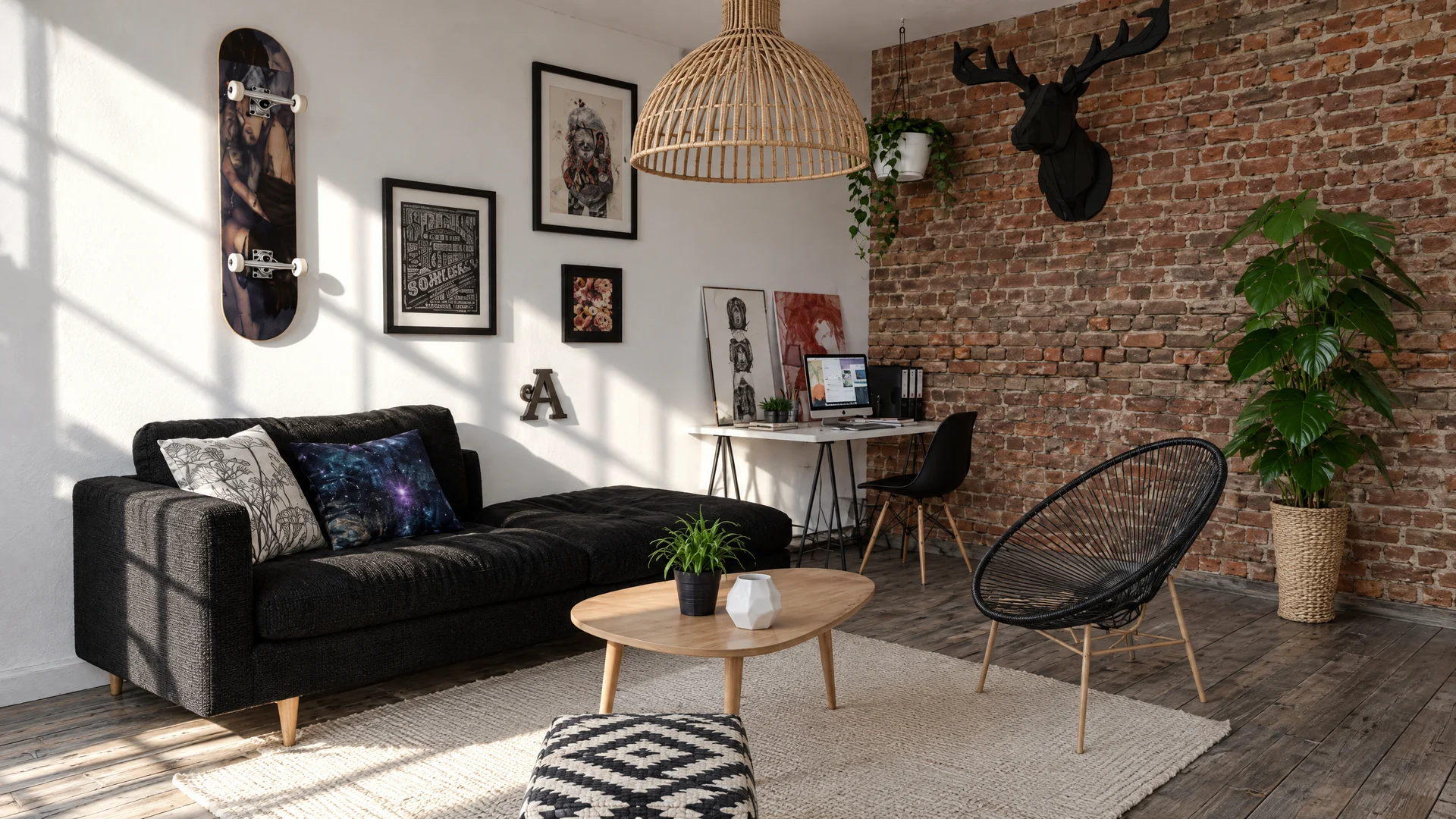 Print to Render Interior: illustrative result